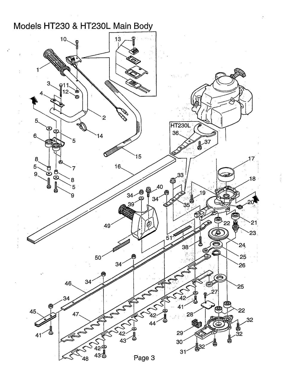 Maruyama Parts Lookup HT230, HT230D, HT230 Parts DiagramsHT230