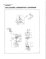 Air Cleaner, Carburetor and Governer