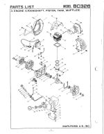 Engine (Crankshaft, Piston, Tank, Muffler)