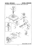 Engine (Crankshaft, Piston, Tank, Muffler)