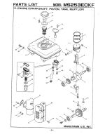 Engine (Crankshaft, Piston, Tank ,Muffler)
