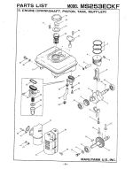 Engine (Crankshaft, Piston, Tank ,Muffler)