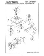 Engine (Crankshaft, Piston, Tank, Muffler)