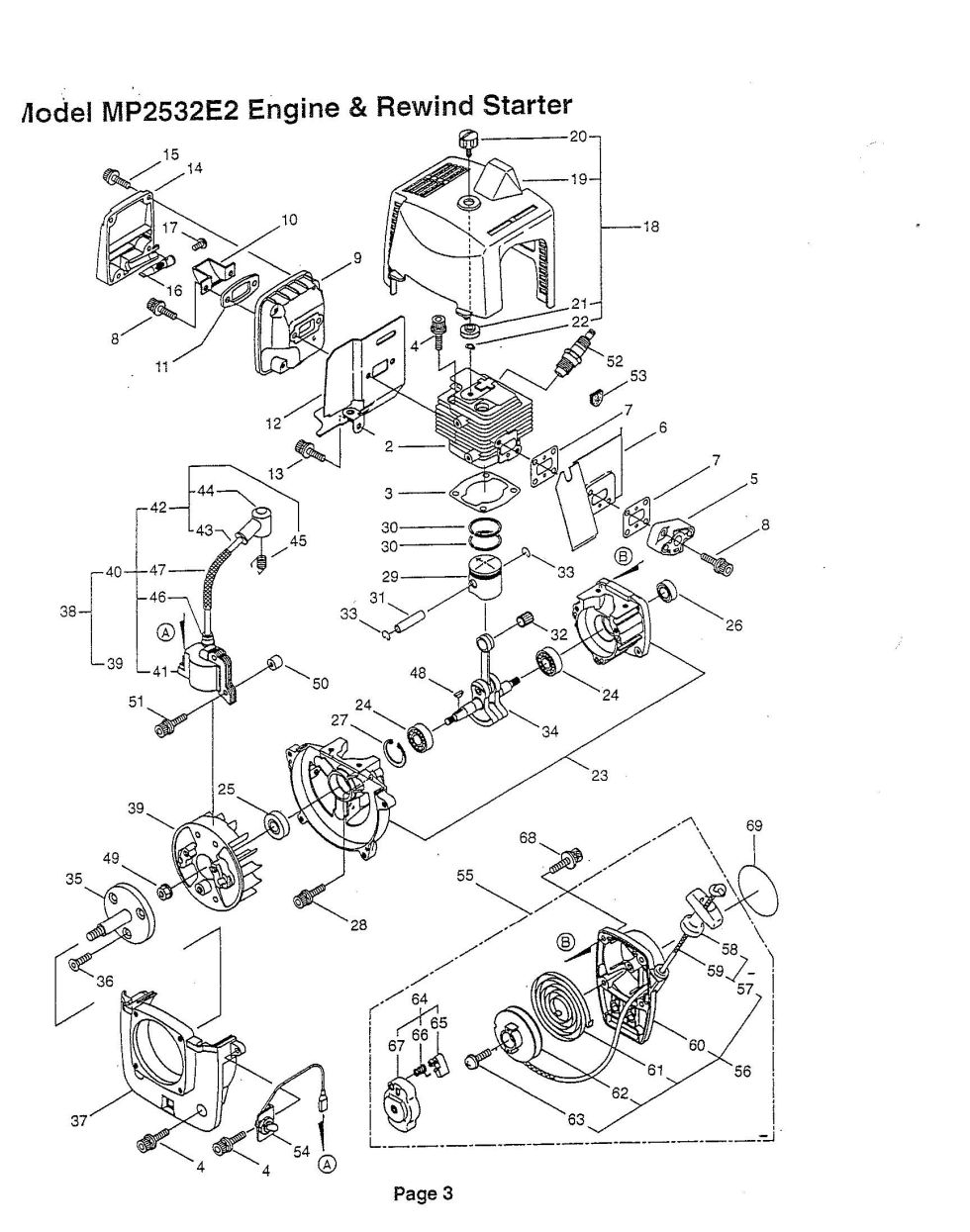 Where can I rewind the engine Where can I rewind the engine
